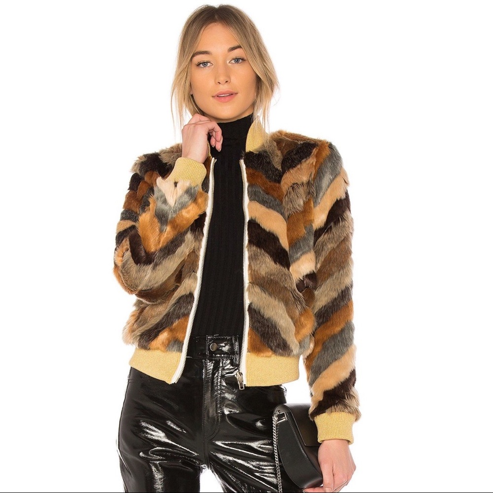 Chaser | faux fur multi zip jacket